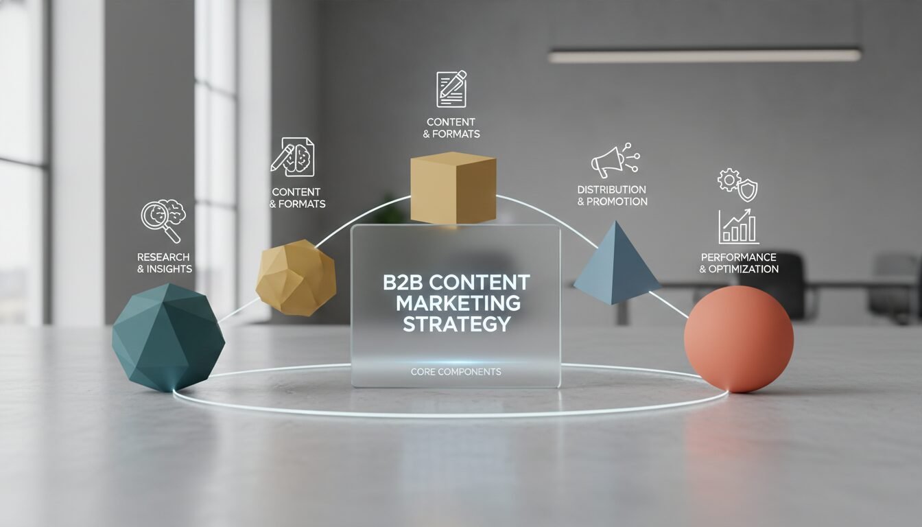Core Components of a Winning B2B Content Marketing Strategy - b2b content marketing strategy | DigiMe