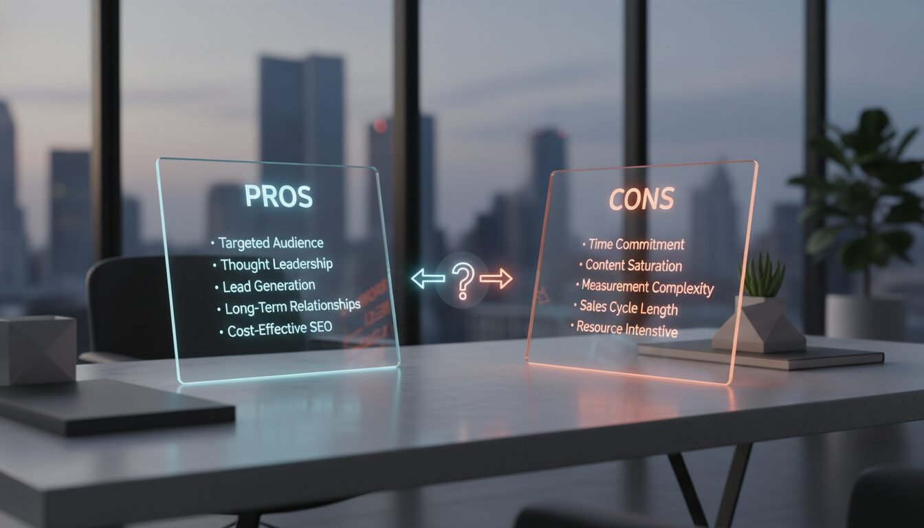 Pros and Cons of B2B Content Marketing - b2b content marketing strategy | DigiMe