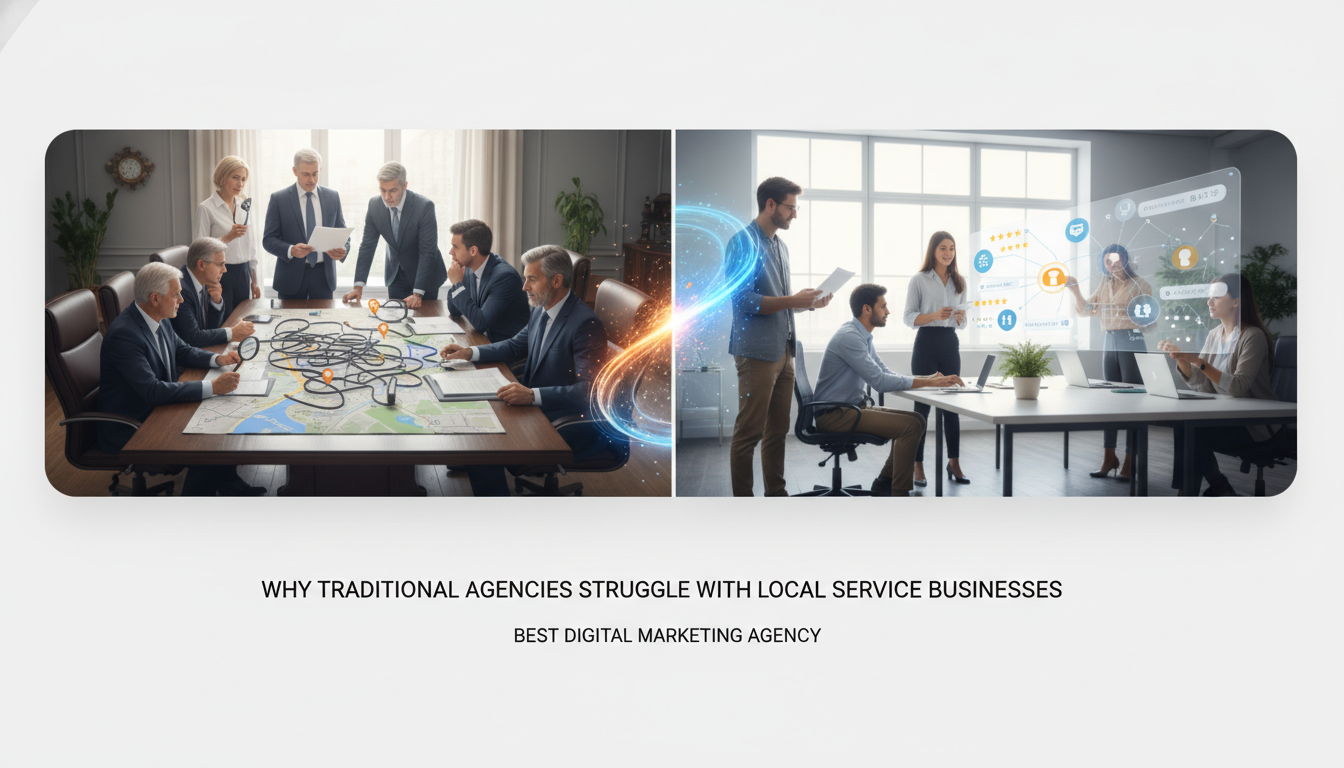 Why Traditional Agencies Struggle with Local Service Businesses - best digital marketing agency | DigiMe