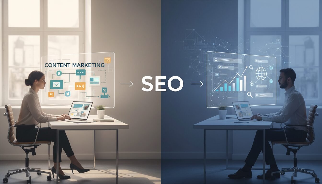 Understanding the Difference: Content Marketing vs SEO - content marketing and seo | DigiMe