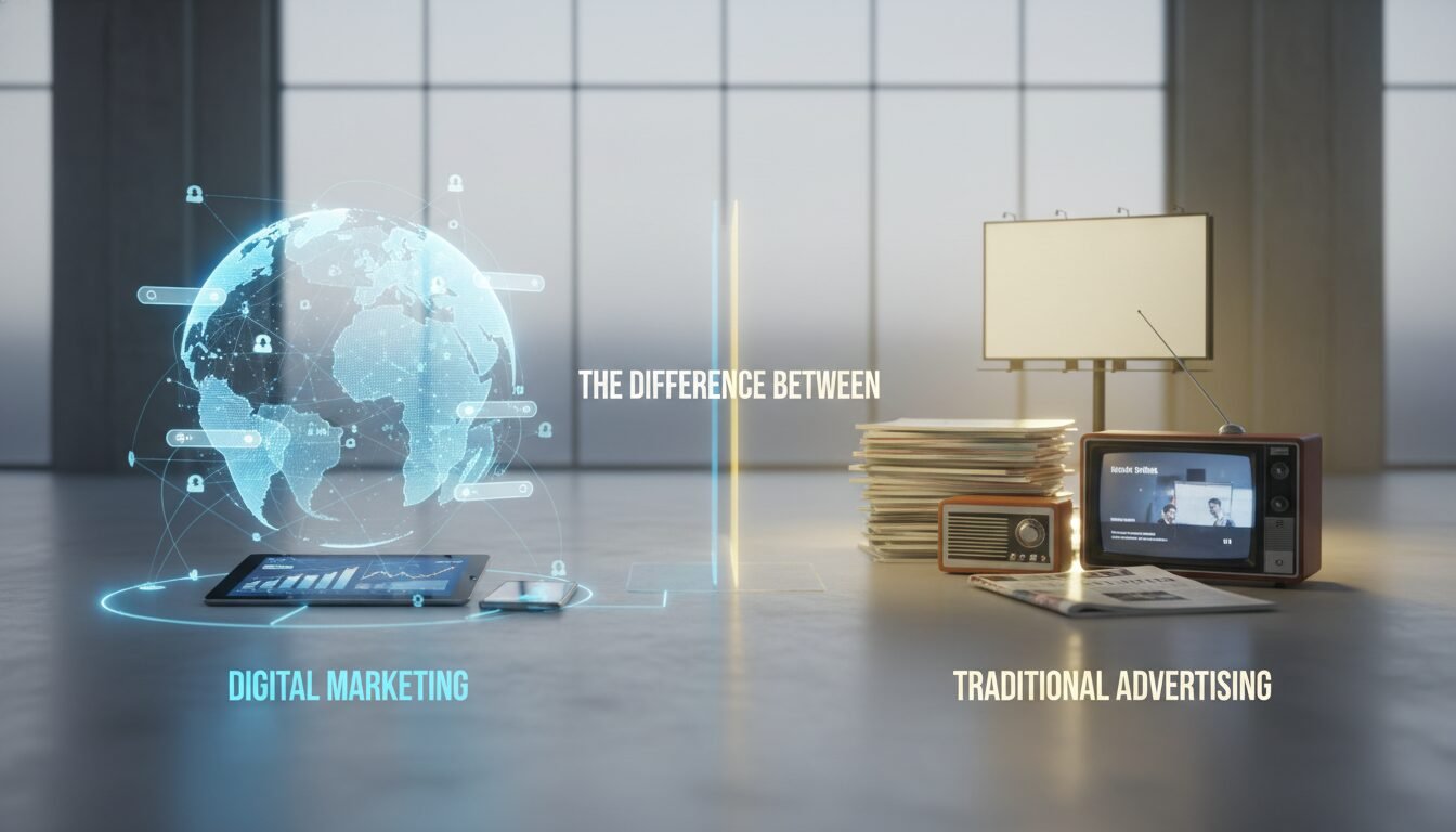 The Difference Between Digital Marketing and Traditional Advertising - digital marketing and advertising company | DigiMe