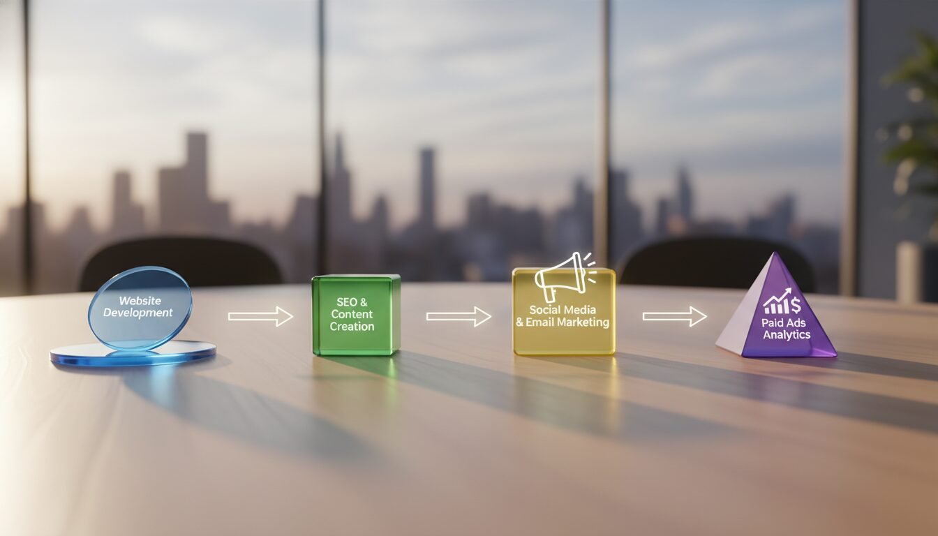 How to Sequence Digital Marketing Services for Maximum ROI - digital marketing services for small business | DigiMe