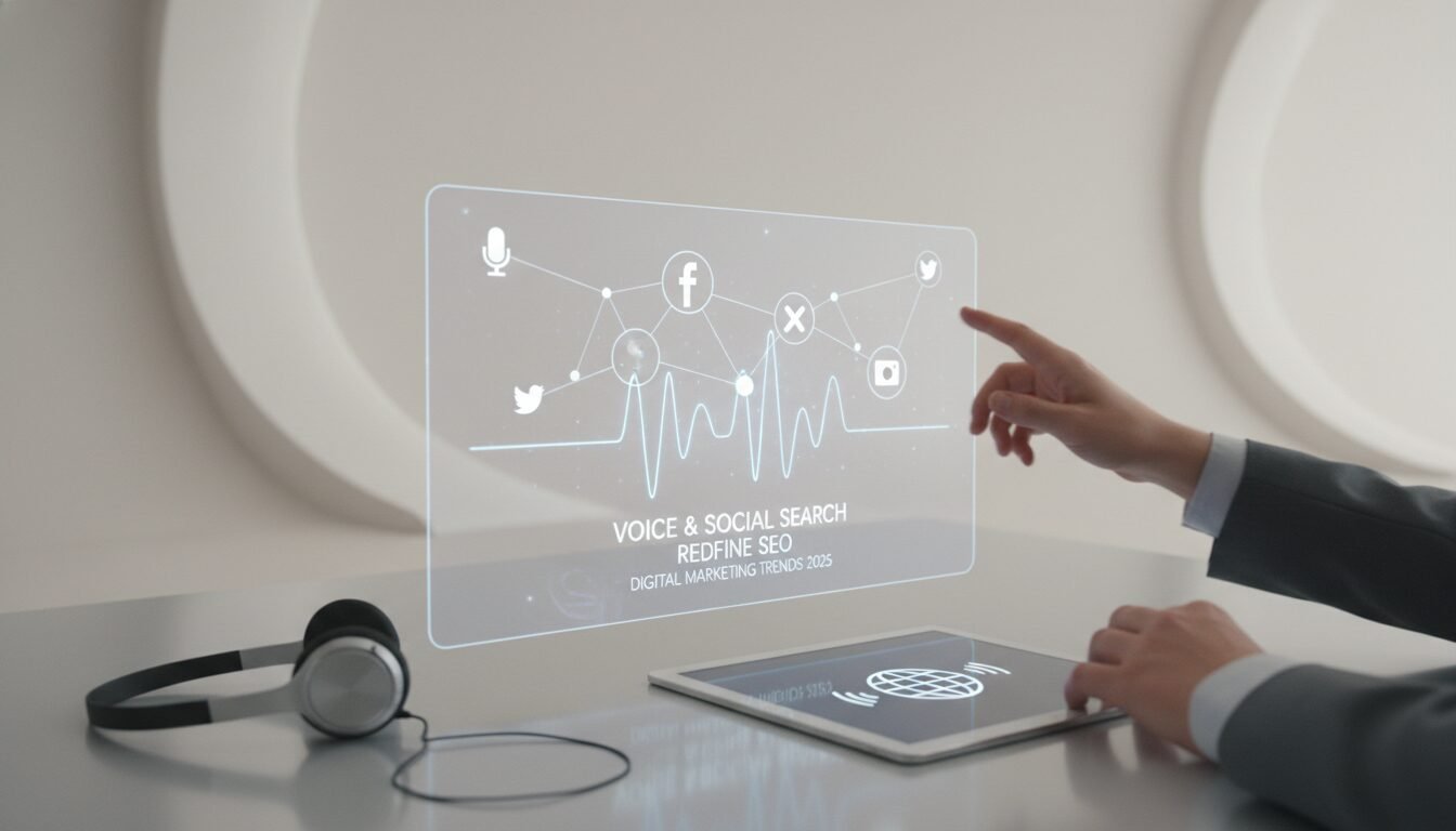 Voice and Social Search Redefine SEO - digital marketing trends 2025 | DigiMe