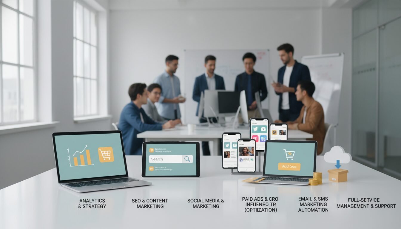 Core Services an Ecommerce Digital Marketing Agency Provides - ecommerce digital marketing agency | DigiMe