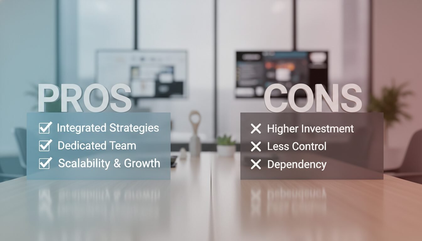 Pros and Cons - full service digital marketing agency | DigiMe