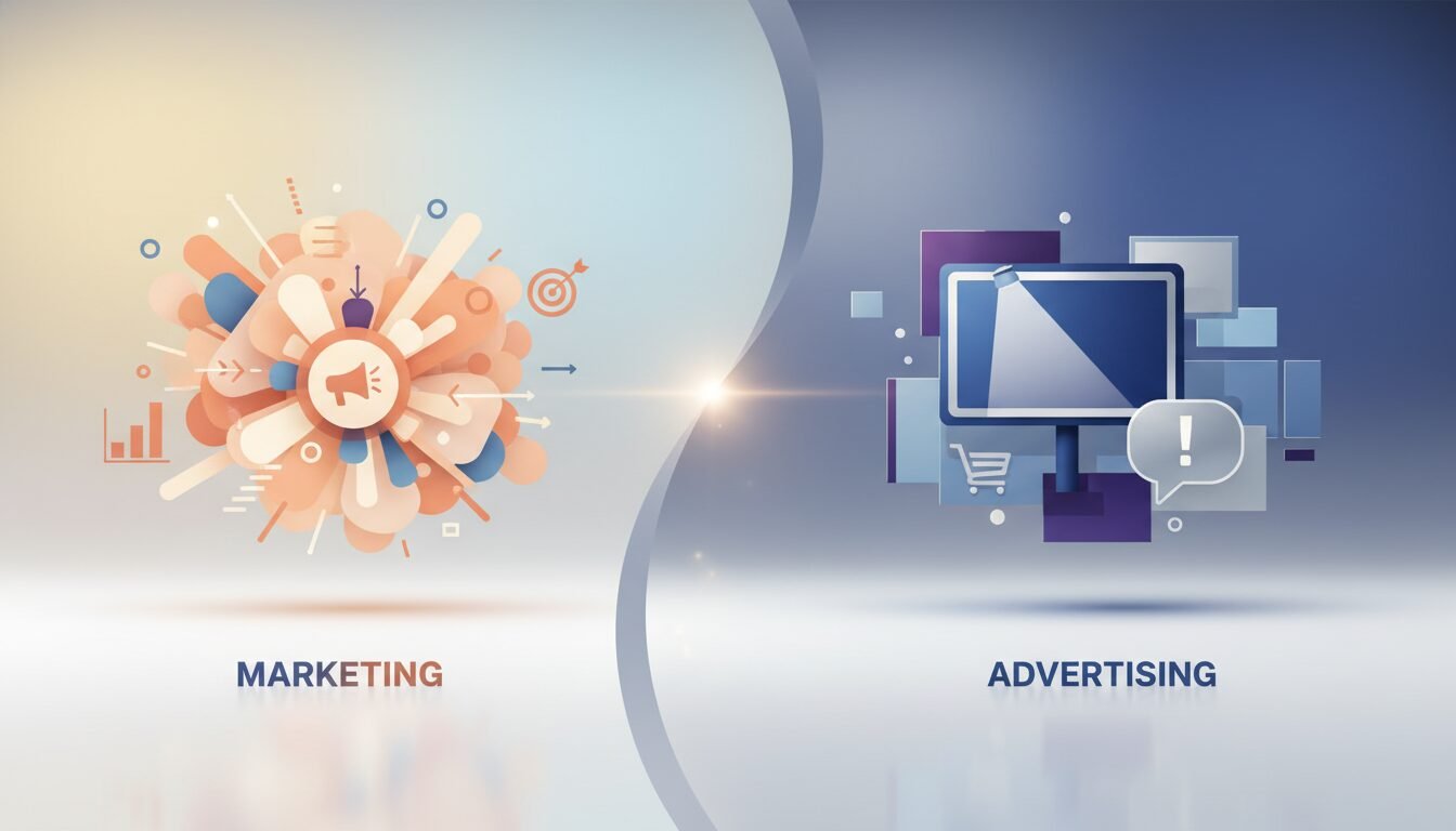 Core Distinctions Between the Two Disciplines - marketing and advertising | DigiMe