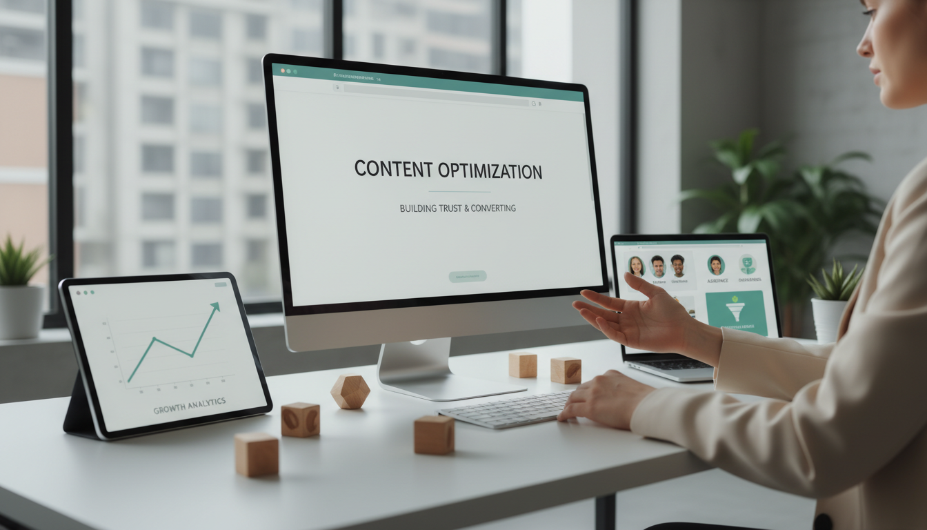 Content Optimization That Builds Trust and Converts - Website Optimization | DigiMe